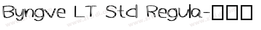 Byngve LT Std Regula字体转换